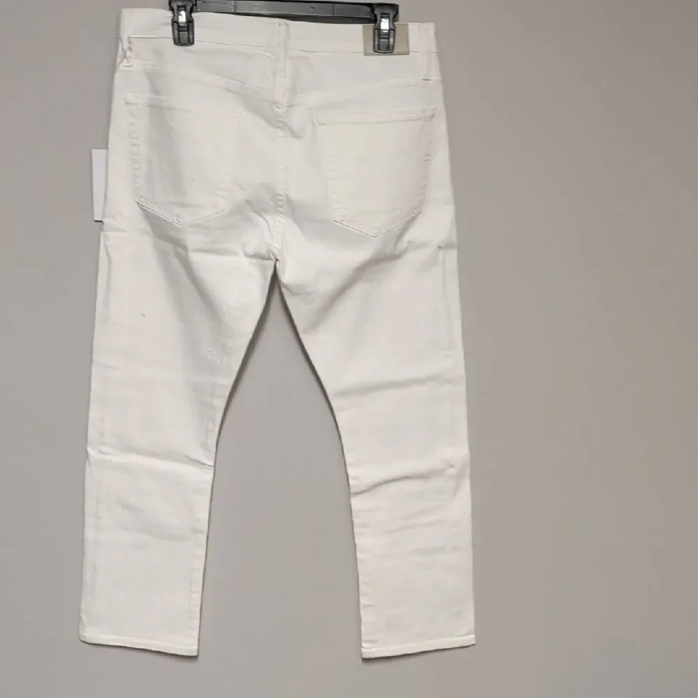 Edwin Women's White Straight Jeans